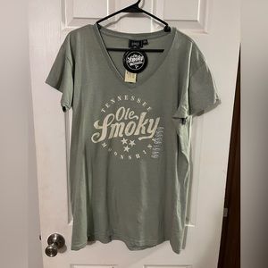 Ole Smokey Tennessee Moonshine v neck tee
